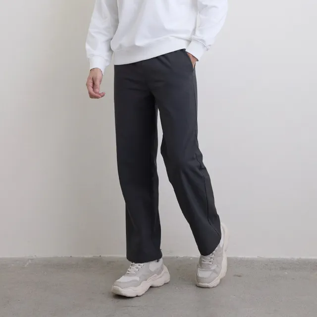 【GIORDANO 佐丹奴】男裝防潑水內刷毛長褲(25 泥炭)
