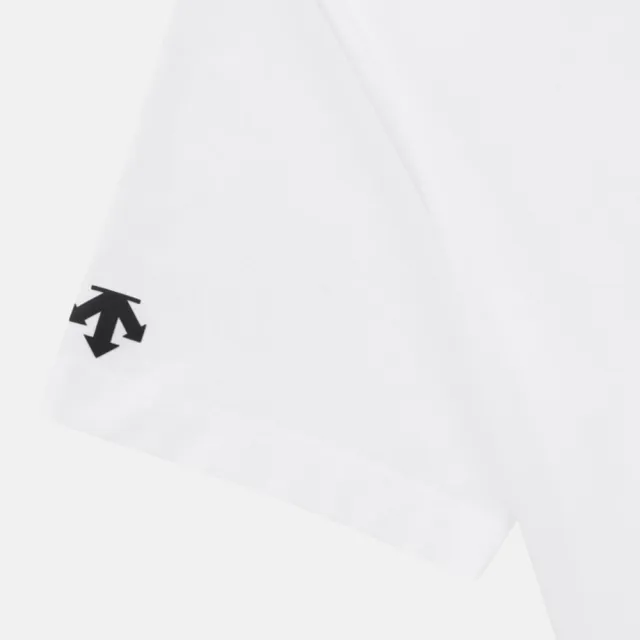 【DESCENTE】短袖上衣 男 女 中性 快排 TOUGH SPIRIT 白 SQ323UTS72-WHT0