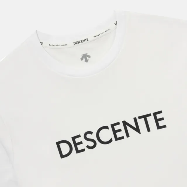 【DESCENTE】長袖上衣 男 女 中性 寬鬆版型 快排 ESSENTIAL BRUSHED 白 SQ323UTL91-WHT0
