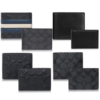 【COACH】本季精選 / 附證件夾 / 男短夾(多款可選)