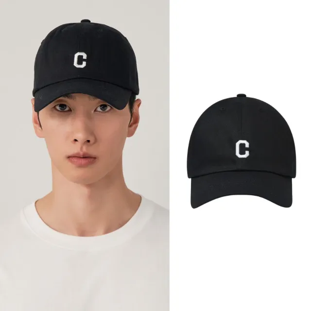 【COVERNAT】(標準版型)小C Logo棒球帽(ACC帽子 棒球帽 黑色)