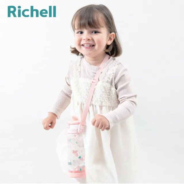 【Richell 利其爾】Aqulea 第5代 AQ兩用水杯組 450mL(含底座 三款可選)