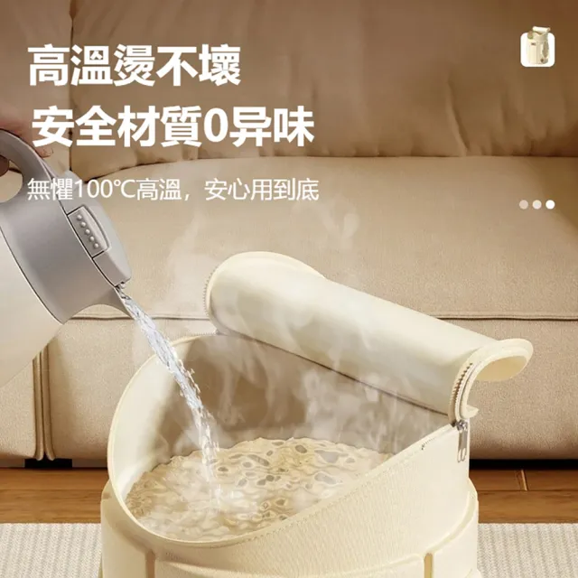 【kingkong】加高可折疊過膝泡腳桶 旅行泡腳袋 足浴盆 帶排水口