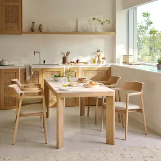 【iloom 怡倫家居】BLIQUE 1600型陶瓷餐桌 4色可選(咖啡桌 桌子 餐桌 方桌 小方桌 方形餐桌 陶瓷桌)