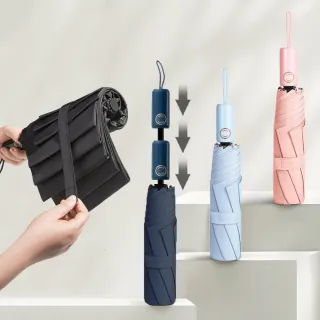 【Eazy】二代專利記憶傘面 輕壓秒收自動傘 快速捲收防回彈 雙玻纖傘骨抗風折傘 抗UV遮陽摺疊晴雨傘