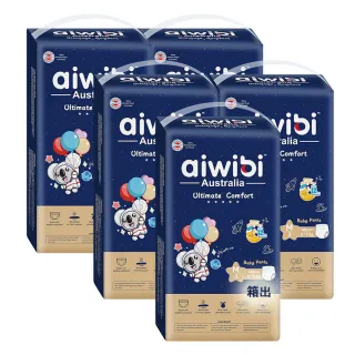 【Aiwibi 愛薇彼】夜用甄柔瞬吸 褲型紙尿褲x箱出 M-XXL(褲型/紙尿褲/尿布/1箱共5包)
