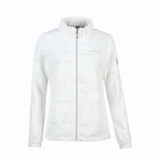 【PING】女款PING字防風防潑水外套-白(GOLF/高爾夫/RC25215-87)