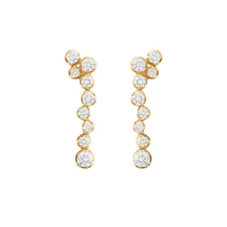 【Georg Jensen 官方旗艦店】GEORG JENSEN SIGNATURE DIAMONDS 耳環(18K黃金 鑽石)