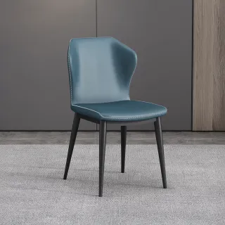 【H&D 東稻家居】皮革簡約餐椅 休閒椅 義式餐椅 網美椅(化妝椅 梳妝椅 書桌椅 學習椅)