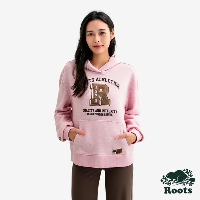【Roots】Roots女裝- HERITAGE 連帽上衣(櫻花粉)