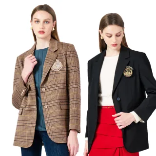 【KeyWear 奇威名品】時尚格調學院西裝外套(精選多款)