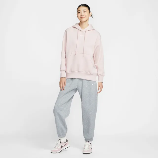 【NIKE 耐吉】AS W NSW PHNX FLC OS PO HOODIE 粉色 女款 長袖帽T 穿搭 休閒(DQ5861-667)