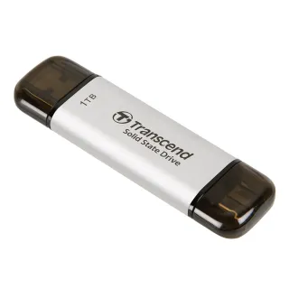 【Transcend 創見】ESD310S 1TB USB3.2 雙介面 外接SSD行動固態硬碟-極光銀(TS1TESD310S)