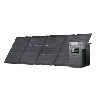 【ECOFLOW】原廠直營 DELTA 2 + 220W 便攜太陽能板+收納包(戶外電源 防颱必備 停電神器)