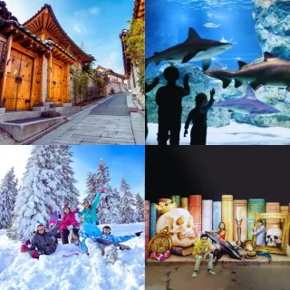 【PlayEZ 美好假期】韓國AeroK夢幻清州五日雪地奇遇X草莓樂趣X海洋探秘(只走彩妝)