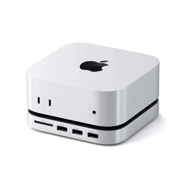 【Satechi】Mac Mini M4 Studio & Hub 擴充埠(銀色 / ST-GNMMES)