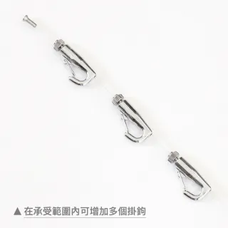 【菠蘿選畫所】畫軌配件零售 - 1.2m不鏽鋼吊線(掛畫軌道五金/不鏽鋼吊圖鋼索/吊畫鋼索)