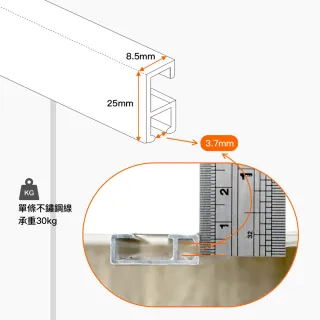 【菠蘿選畫所】畫軌配件零售 - 1.2m不鏽鋼吊線(掛畫軌道五金/不鏽鋼吊圖鋼索/吊畫鋼索)