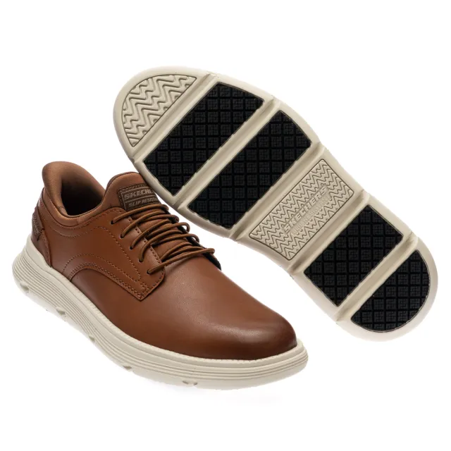 【SKECHERS】男鞋 工作鞋系列 瞬穿舒適科技 GARZA SR(200310BRN)