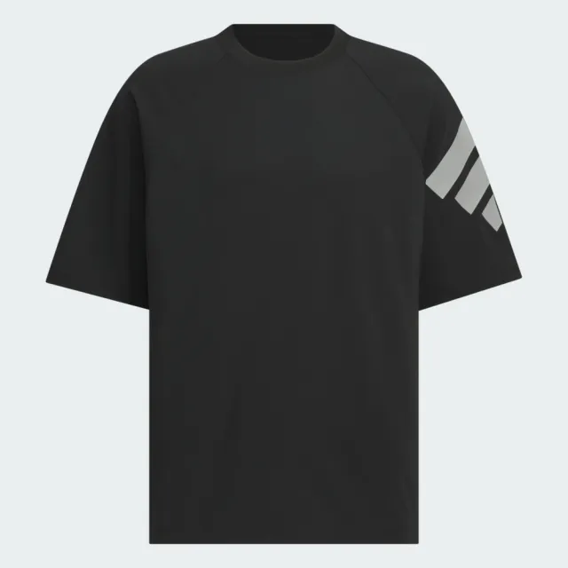 【adidas 愛迪達】愛迪達 Fustl M Tee Ss3 男 T恤 運動上衣 休閒短袖 黑 亞版(KH1485)