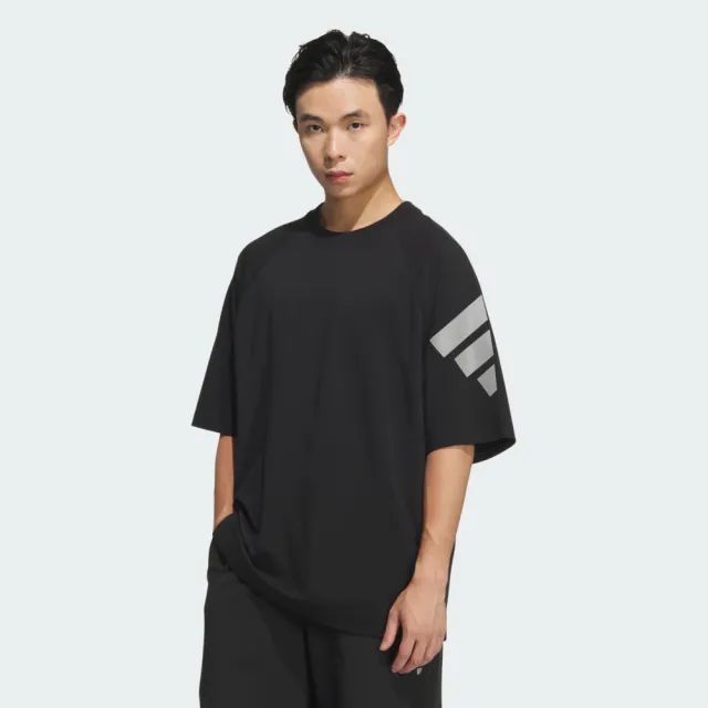 【adidas 愛迪達】愛迪達 Fustl M Tee Ss3 男 T恤 運動上衣 休閒短袖 黑 亞版(KH1485)