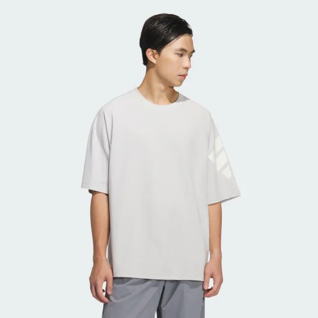 【adidas 愛迪達】愛迪達 Fustl M Tee Ss3 男 T恤 運動上衣 休閒短袖 灰 亞版(KH1486)