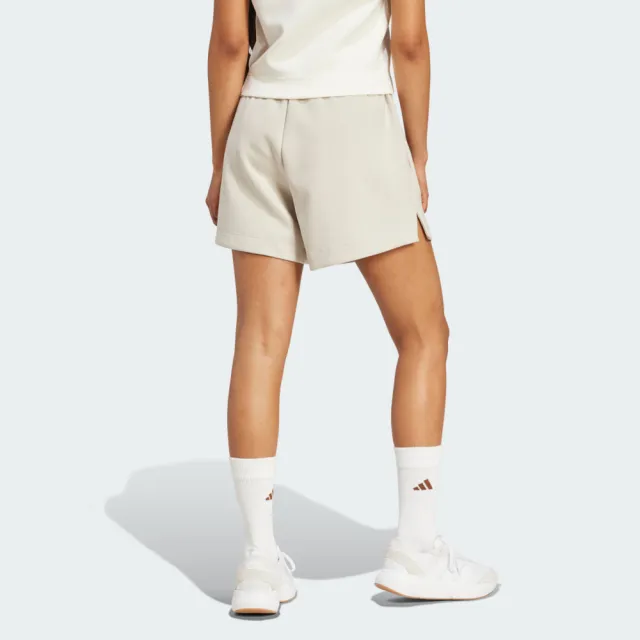 【adidas 愛迪達】愛迪達 W All Szn Sl Sh 女 短褲 運動短褲 休閒短褲 米 亞版(JV9877)