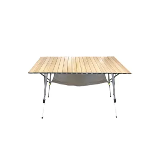 【Lumikenka 露米】無段式伸縮120公分蛋捲桌_天際灰(悠遊戶外)