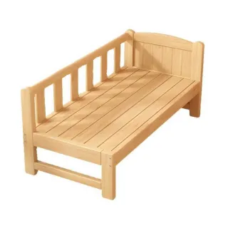 實木拼接床 150*70cm 三面護欄+床墊款(加高護欄/無毛刺延伸床/加寬床)