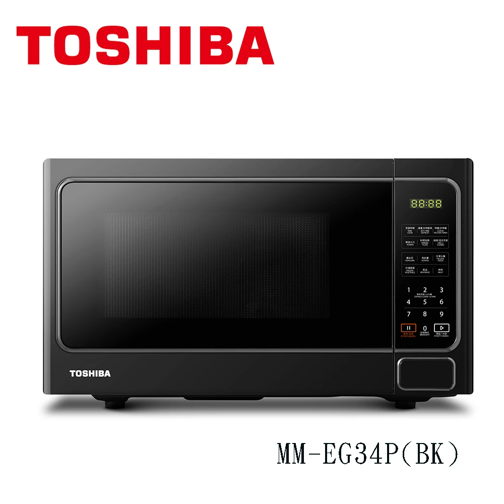 東芝燒烤微波爐MM-EG34P TOSHIBA 東芝34L微電腦燒烤微波爐,MM-EG34P（BK）)