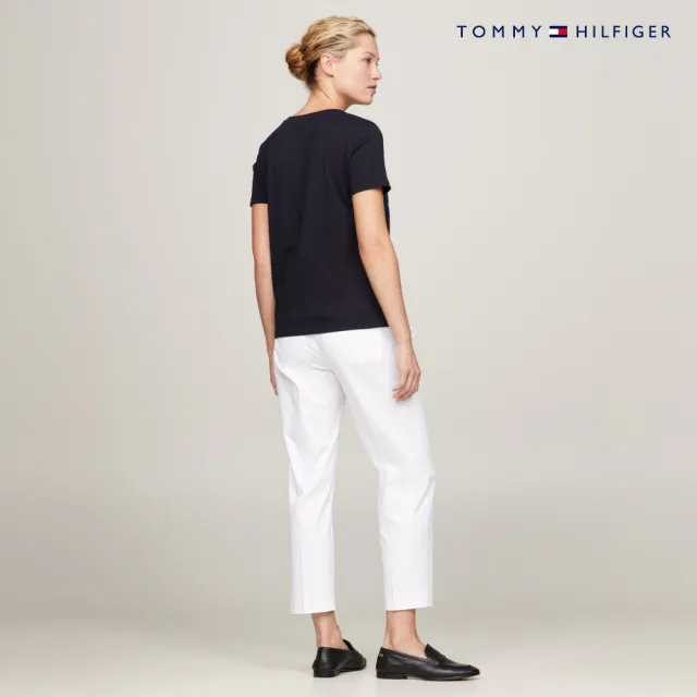 【TOMMY HILFIGER】官方旗艦館 有機棉標誌 T 恤_藍色