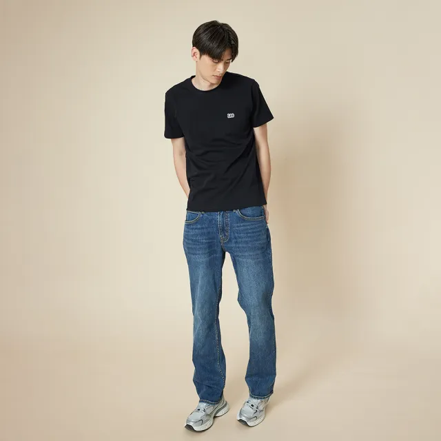 【Lee】男裝 短袖T恤 / 左胸小LOGO 背部剪接 共2色 標準版型(LB502111K11 / LB502111K14)