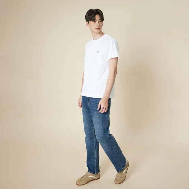 【Lee】男裝 短袖T恤 / 左胸小LOGO 背部剪接 共2色 標準版型(LB502111K11 / LB502111K14)