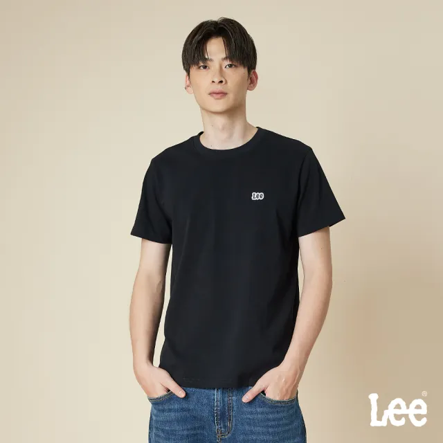 【Lee】男裝 短袖T恤 / 左胸小LOGO 背部剪接 共2色 標準版型(LB502111K11 / LB502111K14)