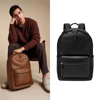 【FOSSIL】Buckner 真皮後背包 (兩色可選)