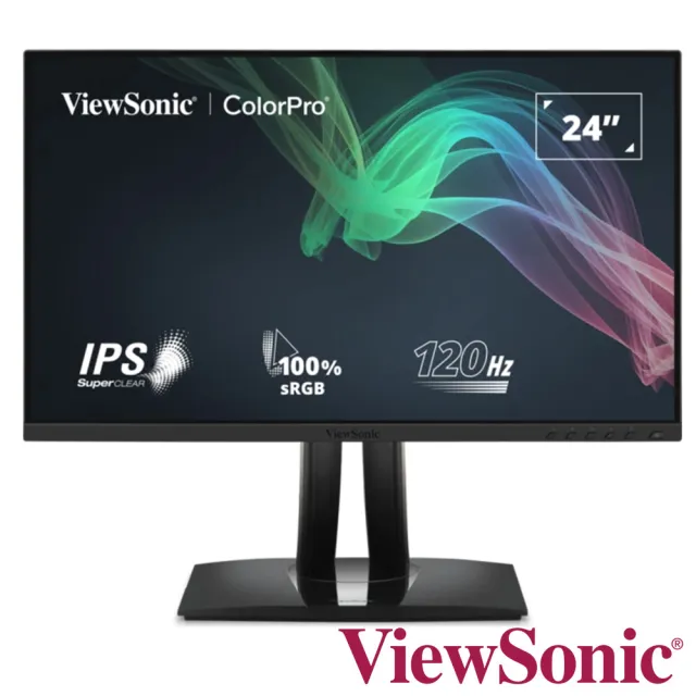 【ViewSonic 優派】VP2456A 24型 IPS☆廣色域專業設計繪圖(內建喇叭/可旋轉/Type-C/Pantone認證)