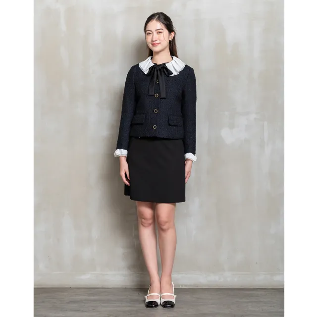 【perng yuh 芃諭名品】秋日篇章 袋飾 A字短裙(2025 AW Collection|4C秋冬形象系列)