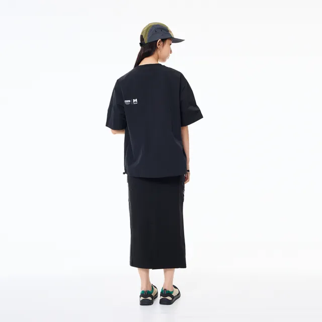 【5th STREET】雙11 女裝 長裙 工裝長裙 工裝裙 黑色(980040)