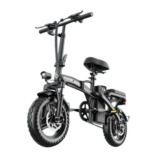 【Forever】14吋 折疊電動腳踏車 EABS雙碟剎 可折疊設計(電動折疊車 電動車 自行車)