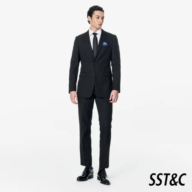 【SST&C】男裝 可機洗_黑色修身版西裝外套00012502014(換季65折)