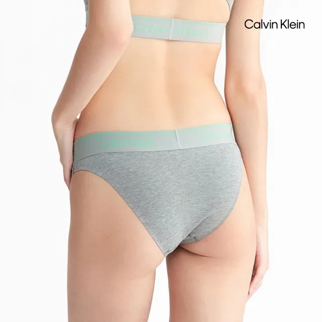 【CALVIN KLEIN】官方旗艦館 CK ATHLETIC 運動棉質丁字褲_灰色