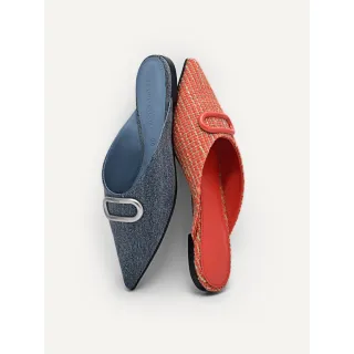 【PEDRO】Studio Kate牛仔尖頭穆勒鞋-藍色(小CK集團品牌 官方直營)