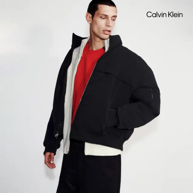 【CALVIN KLEIN】官方旗艦館 CK 重量棉圓領 T 恤_紅色
