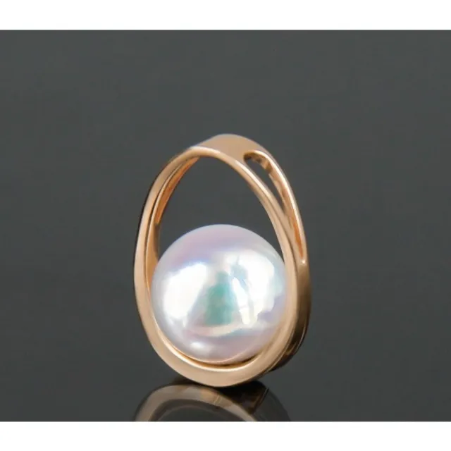 La Corser】8-8.5mm 日本Akoya 海水珍珠吊墜18K金項鍊套裝正圓珍珠鏡面