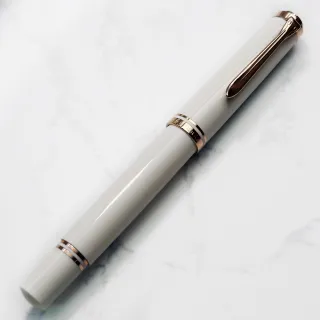 【Pelikan】百利金M600 白玫瑰金鋼筆(附贈原廠手提袋、墨水)