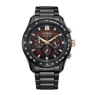 【CITIZEN 星辰】準確時刻三眼計時光動能腕錶  禮物  手錶(CA4534-81X)