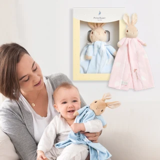 【奇哥官方旗艦】比得兔安撫小抱毯禮盒(寶寶新生兒禮 滿月禮 彌月禮 嬰兒禮盒 安撫玩偶 安撫巾)