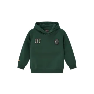【GIORDANO 佐丹奴】童裝哈利波特授權長袖連帽上衣 Harry Potter系列(22 深翠綠)