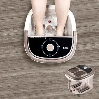 【KINYO】滑動式滾輪按摩足浴機 泡腳機 按摩 蒸熏(IFM-6001)