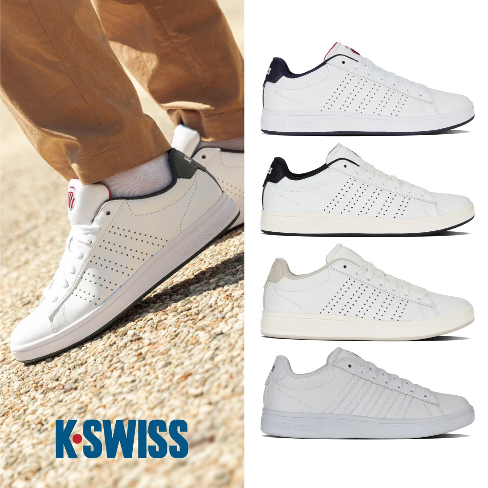 k-swiss小白鞋 K-SWISSK-SWISS 時尚運動鞋 小白鞋 Court Base II,Court Tiebreak II-男女-多款任選,快倉限定)